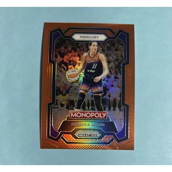Rebecca Allen ,Mercury Ser.100/124 2024 Panini Monopoly Orange Prizm WNBA #18 - Picture 1 of 3